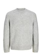 Jcofade Knit Crew Neck Styd Aw25 Jack & J S Grey