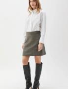 Marit Checked Skirt BUSNEL Brown