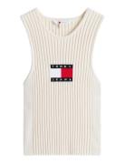 Tjw Rib Racer Tank Tommy Jeans Cream