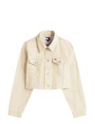 Tjw Flag Trucker Jacket Ext Tommy Jeans Beige