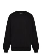 Heavy Weight Drop Shoulder Crew Lyle & Scott Black