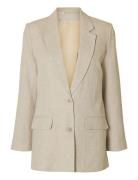 Slftania-Rita Ls Relaxed Blazer Noos Selected Cream