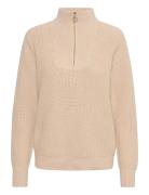 Kalioa Knit Pullover Kaffe Beige