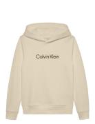 Inst. Logo Reg. Terry Hoodie Calvin Klein Beige