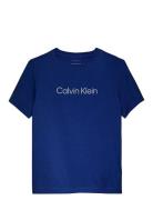 Inst. Logo Ss T-Shirt Calvin Klein Blue