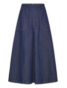 Pd-Harper Chambrey Pleat Skirt Pieszak Navy
