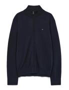 Essential Cotton Zip Thru Tommy Hilfiger Navy
