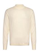 Ls Merino Mock Neck Swtr Calvin Klein Cream