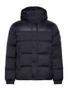 Mix Down Hooded Puffer Tommy Hilfiger Navy