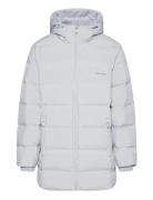 Ls Bonded Chnnld Long Hooded Puf Calvin Klein Grey