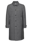 Ls Tech Wool Blend Topcoat Calvin Klein Grey