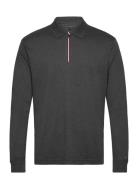 Ls Zip Interlock Reg Polo Tommy Hilfiger Grey