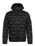 Hooded Quilted Wave Padded Jkt Superdry Sport Black