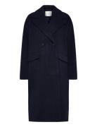 Rwtova Ls Pea Coat Rosemunde Navy
