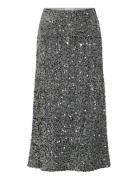Vifaith Hw Midi Sequin Skirt/1 Vila Grey