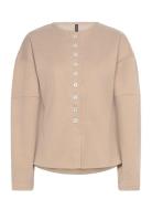 Vmklea Ls O-Neck Cardigan Jrs Ga Vero Moda Beige