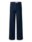 Slfextra Wide Mella-Bora Hw Jeans Selected Navy