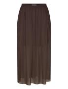 Transparent Midi Skirt Coster Copenhagen Brown