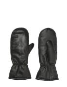 Leather Nylona Mitten Becksöndergaard Black