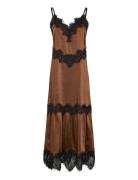 Dress With Lace Detail Coster Copenhagen Brown