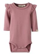 Nbflayo Sev Ls Slim Body Solid Lil Lil'Atelier Pink