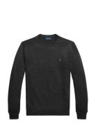Slim Fit Washable Wool Crewneck Sweater Polo Ralph Lauren Grey