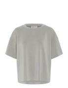 Hellemw Emb Boxy Tee My Essential Wardrobe Grey