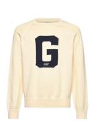 Graphic Raglan C-Neck GANT Cream