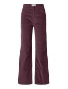 Slfwide Runa Hw Corduroy Pant Noos Selected Burgundy