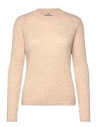 Rwsofia Ls Wool Pointelle Crew Knit Rosemunde Beige