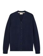 Aksvend Lambswool Cardigan Anerkjendt Navy