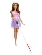 Fashionistas Doll #228 Blind Doll Wearing Pastel Outfit With Cane And ...