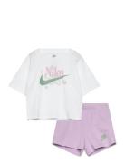 Ks-Knit Short Set Nike White