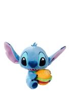Disney Stitch With Burger Plush Disney Blue