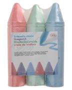 Kreativ Farvekridt Rød   3 stk.