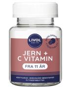 Livol Jern Tyggetablet Appelsinsmag   75 stk.