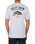 Salty Crew Men's Bass Stamp Premium S/S Tee White
