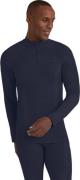 Men's Long Sleeve Zip Wool-Tech Space Blue