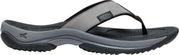 Keen Men's Kona Leather Flip-Flop Steel Grey-Black