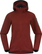 Women's Kamphaug Knitted Hoodie Chianti Red