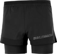 Salomon Men's Cross 2in1 Shorts Deep Black