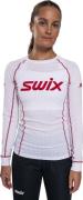 Swix Women's RaceX Classic Long Sleeve Bright White/Swix Red