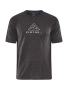 Craft Men's Adv Trail Wool Short Sleeve Tee Black-Melange