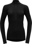 Women's Lauparen Merino 190 Zip Neck BLACK