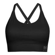 Hellner Seamless Tech Sport Bra Wmn Black Beauty