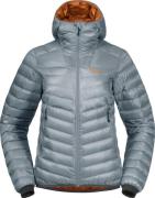 Women's Senja Down Light Jacket With Hood Husky Blue/Golden Field