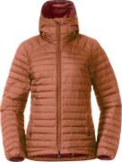 Women's Lava Light Down Jacket With Hood Terracotta