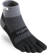 Injinji Men's Run Midweight Mini-Crew Black Gray