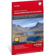 Calazo förlag Høyfjellskart Jotunheimen: Smørstabbstindan & Leirvassbu...