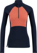 Ulvang Women's Peak Map Half Zip Baselayer Navy Blue/Mineral Red